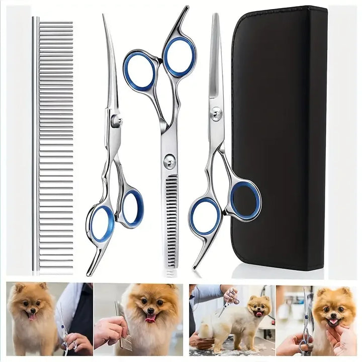 PrecisionPaws Pet Grooming Scissors Set