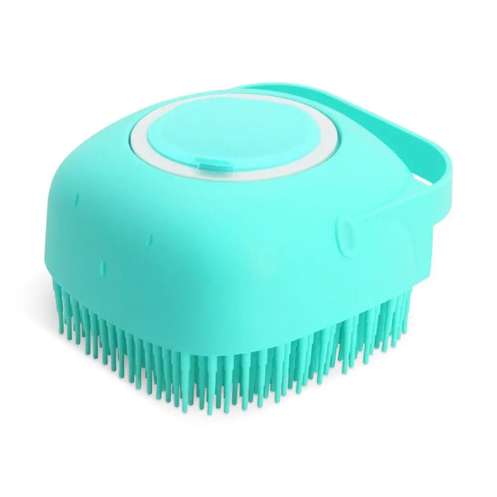 Pet Shampoo Brush 2.7oz | Cat & Dog Silicone Grooming Scrubber