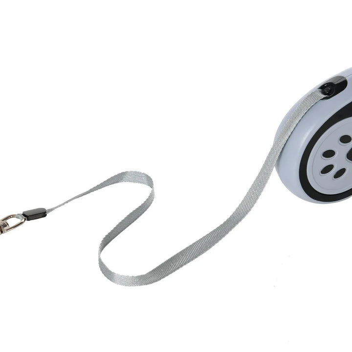 Automatic Retractable Dog Leash with Bone Paw Print Design