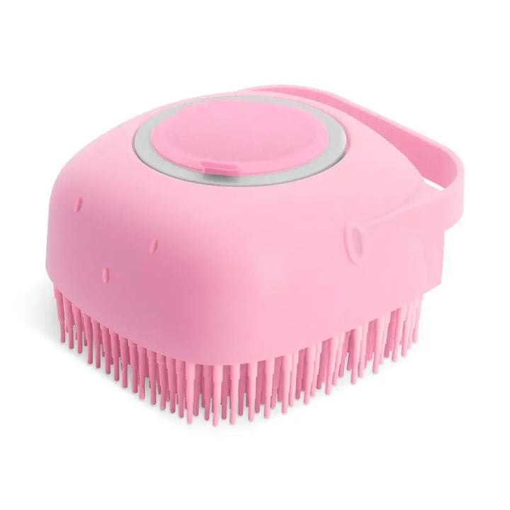 Pet Shampoo Brush 2.7oz | Cat & Dog Silicone Grooming Scrubber