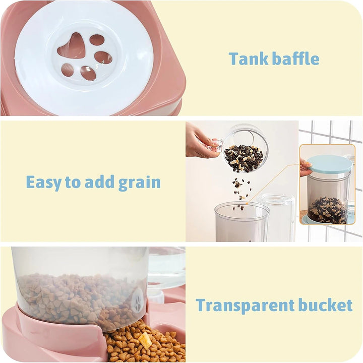 Stress-Free Feeding: 2-in-1 Automatic Pet Feeder & Waterer