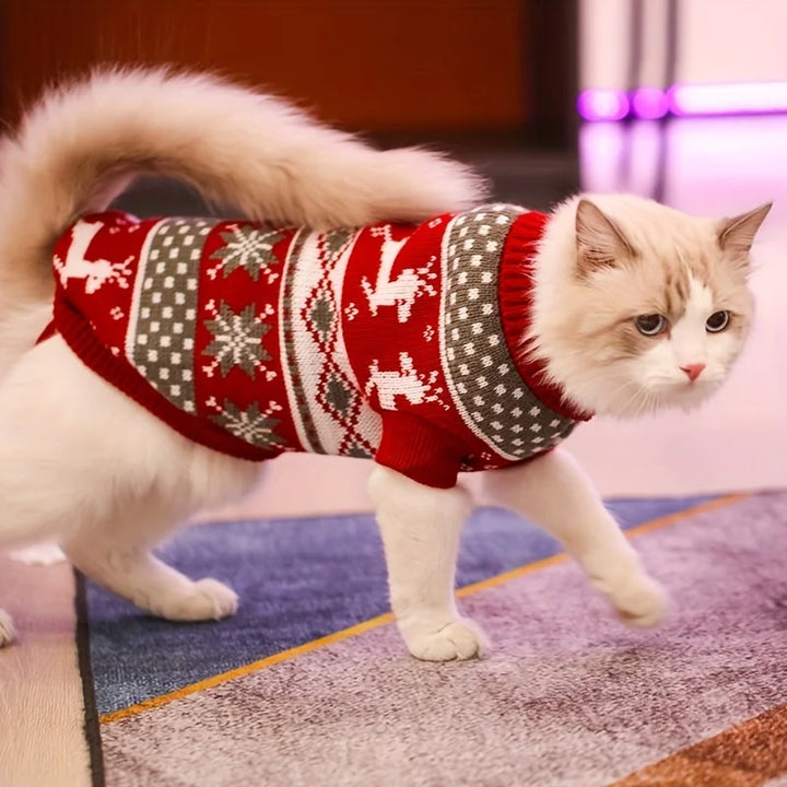 Christmas Pet Sweater for cats and dogs