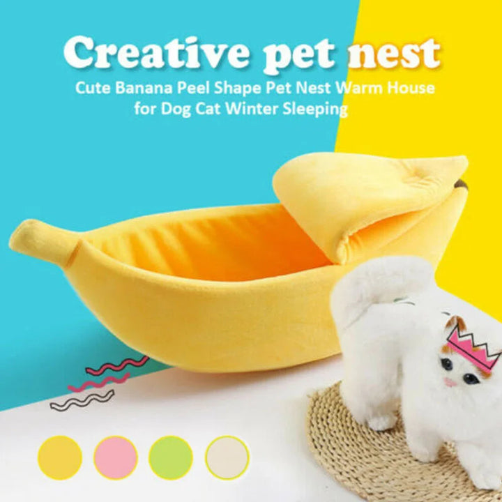 Cozy Fun with the Banana Cat Bed!