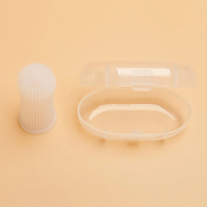 Silicone Pet Finger Toothbrush for Cats & Dogs